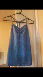 Like new blue and purple small workout top