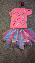 Costumes :Cupcake  with a cherry on top and  more...