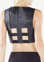 BCBG Nyella Black Faux Top