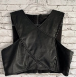BCBG Nyella Black Faux Top