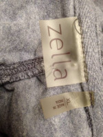 ZELLA GRAY CROP TOP COWL LONG SLEEVE THUMBHOLES