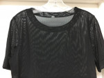 LULULEMON Black MEESH TEE Mesh Top Sz 10