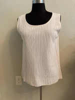 Vintage Ann Taylor Silk Cable Knit Top