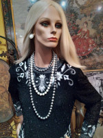 Gorgeous Draper's & Damon's Beaded Top Blouse.  Size S