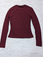 Maroon Long Sleeve Top