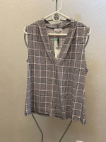 New Calvin Klein V-neck suit top