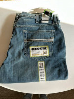 Men's Cinch Jeans & Ladies Guess Top