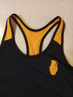 Grenade Wear Sport Fitness Black with Yellow Tank Top XS Mint Conditio