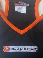 ChampCar Ladies Black and Orange Strap Top