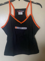 ChampCar Ladies Black and Orange Strap Top