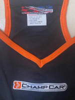ChampCar Ladies Black and Orange Strap Top