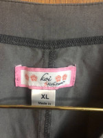 1-Long sleeve Koi scrub top Gray size XL