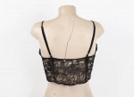 Vintage Victoria Secret Black Lace Button Front Top Camisole Size (M)