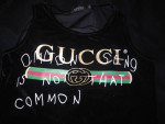 RARE Gucci Tank Top Sleeveless Black Shirt UNISEX Large