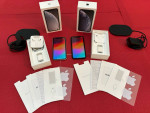 2 Apple iPhone XRs White &  Black 128GB Unlocked Orig. Boxes, Chargers, Earbuds