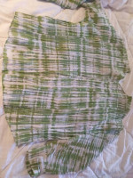 Vince silk top and Elle Tahari new skirt