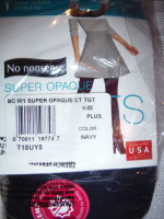 No Nonsense Super Opaque Control Top Tights
