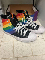 New Unworn Converse Rainbow Pride High-Top Chucks 2 Pairs 4M/6W & 6.5M/8.5W