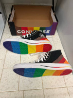 New Unworn Converse Rainbow Pride High-Top Chucks 2 Pairs 4M/6W & 6.5M/8.5W