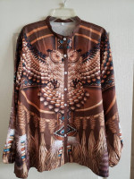 NEW Blouses 4X polyester Owl Top