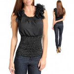 BLACK FLOWER TOP