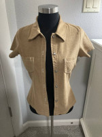 Vintage 90s Faux Suede Morgan Sport Top
