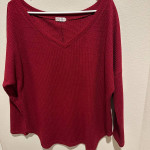 Comfy & Loose-Fitting Lucky More Waffle Weave Top
