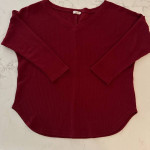 Comfy & Loose-Fitting Lucky More Waffle Weave Top