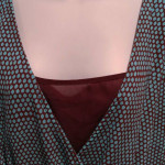 WOMENS SHEER PLUS SIZE 24/26 TURQUOISE & BROWN TOP