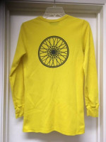 SOUL CYCLE Bright Yellow Thermal Long Sleeve Top MANAGER Sz Small