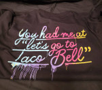 Taco Bell Women’s T-shirt Top Employee Uniform Short Sleeves Size S