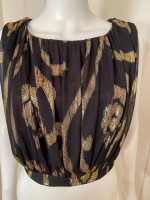 Black and Gold TOP Size 14