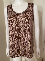 JONES NEW YORK ANIMAL PRINT TOP Size Small