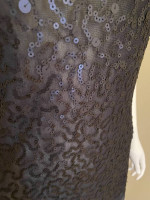 NAVY SEQUIN TOP Size Small