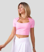 Barbie.. Halara Medium Cropped Yoga Sports Top