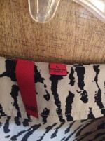 5/48 abstracted animal print top size large