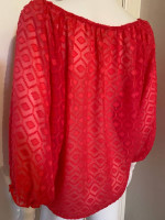 CHENAULT SALMON TIE TOP Size medium