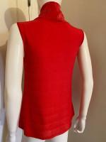 ORANGE TOP WITH SILVER THREADING Size Large