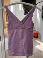 Theory Purple V Neck Top