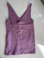 Theory Purple V Neck Top