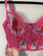 Hot pink For Love and Lemons Corset Top