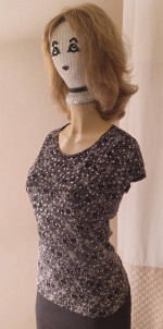 Brittany Sparkly Black Top