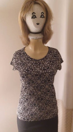 Brittany Sparkly Black Top