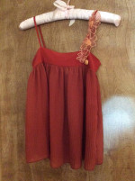 Orange spaghetti strap top