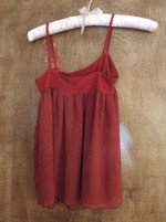 Orange spaghetti strap top