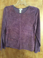 Anne Lewis purple PJ top