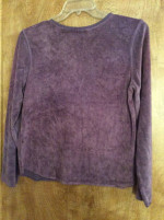 Anne Lewis purple PJ top