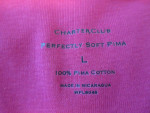 Macy's Charter Club, Dressy, Top, Pink!, Size L