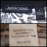 WOMENS LEOPARD TOP SIZE L