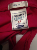 OLD NAVY PINK LONG SLEEVE CROP TOP w TIE Sz XS S Never worn